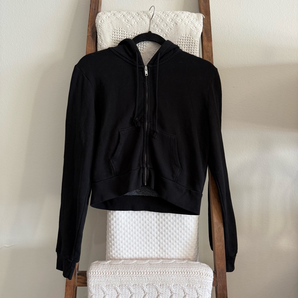 John Galt by Brandy Melville Black Cropped Jacket